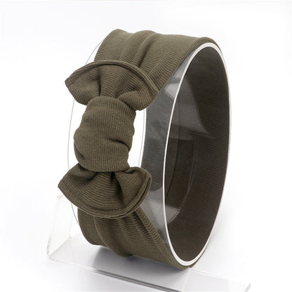 3PCS Hot Cotton Hair Accessories Bow-knot Wide Children's Headband Childrens Accessories Wholesale