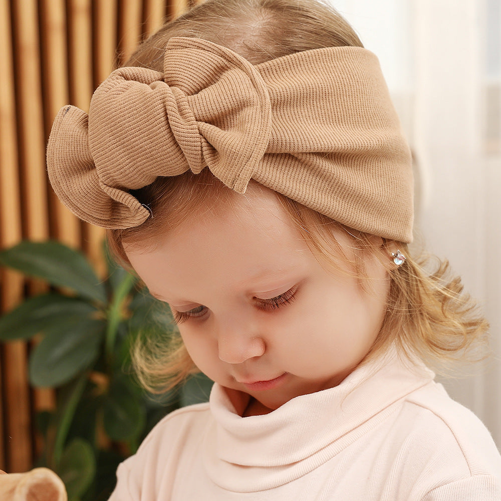 3PCS Hot Cotton Hair Accessories Bow-knot Wide Children's Headband Childrens Accessories Wholesale