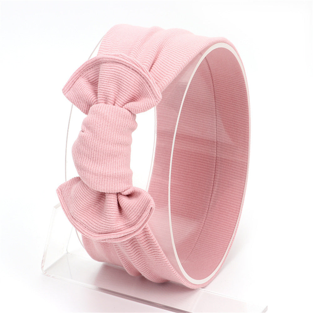 3PCS Hot Cotton Hair Accessories Bow-knot Wide Children's Headband Childrens Accessories Wholesale