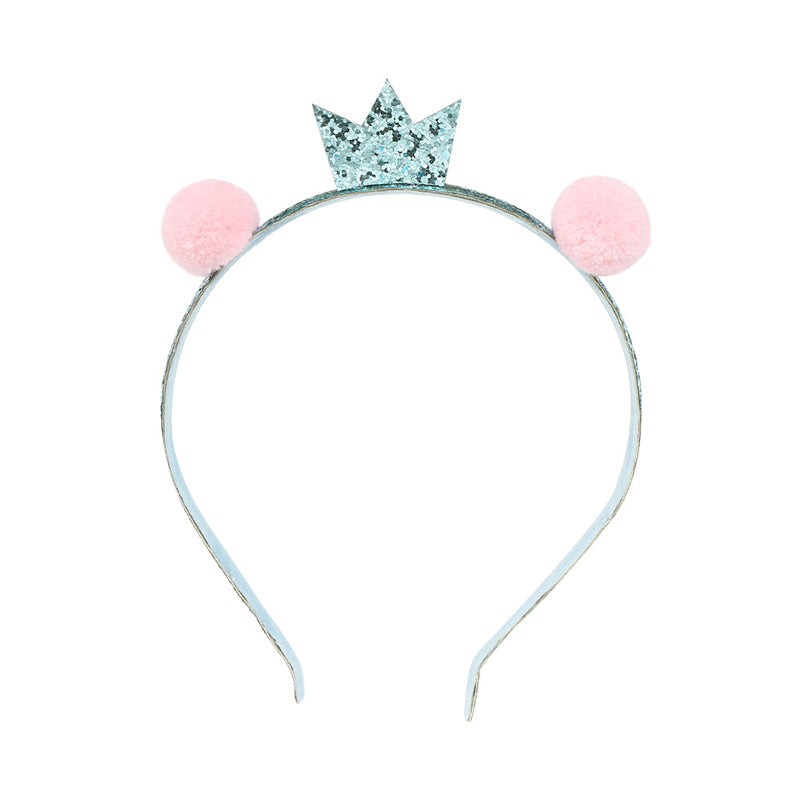 3 Pieces Kid Girl Sequins Pom Pom Headband