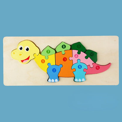 Wholesale Large Size Animal Puzzle Wooden TOY