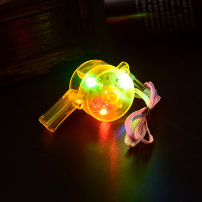 5Pcs Plastic Luminous Whistle Party Toys