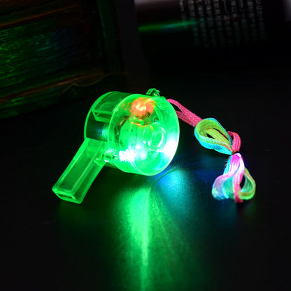 5Pcs Plastic Luminous Whistle Party Toys