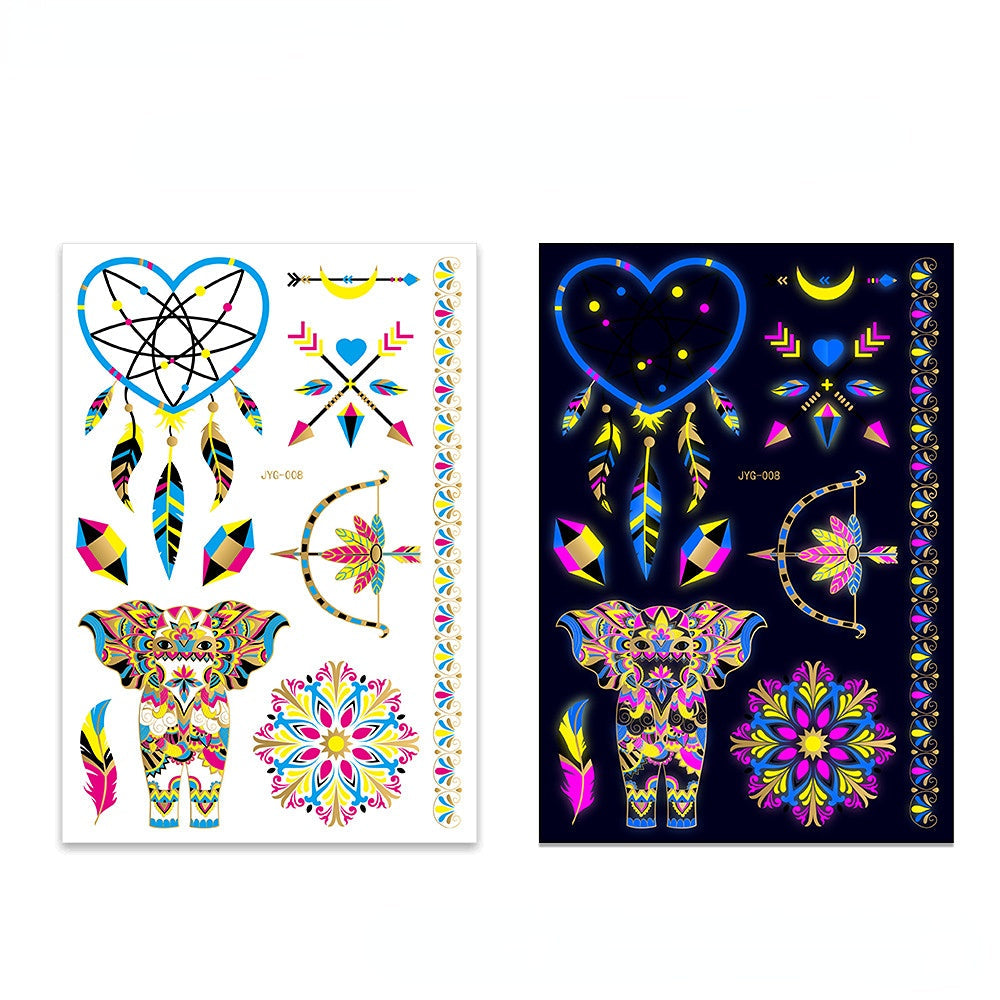 Wholesale Fluorescent Tattoo Sticker Paper TOY