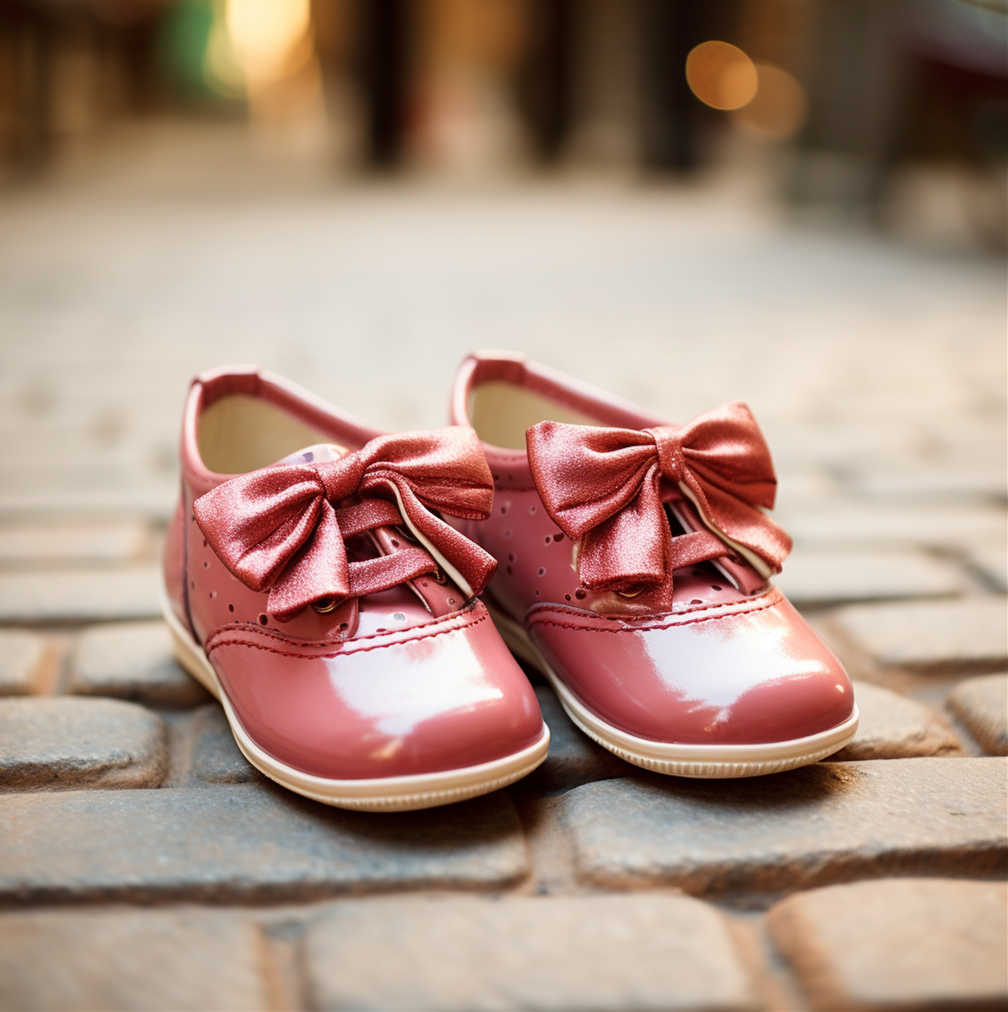 Lovely Pink Cute Bow Shoes