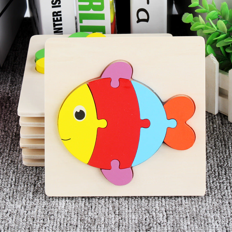 Wooden 3D Panel Educational Toy Set for Kids