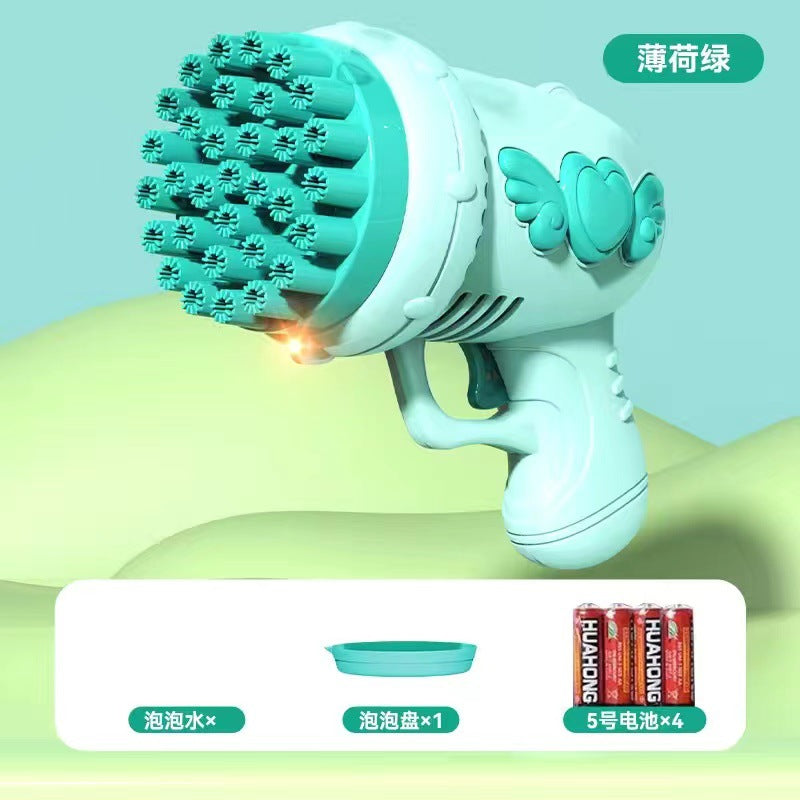 32-Hole Angel Bubble Gun Gatling Bubble Blaster