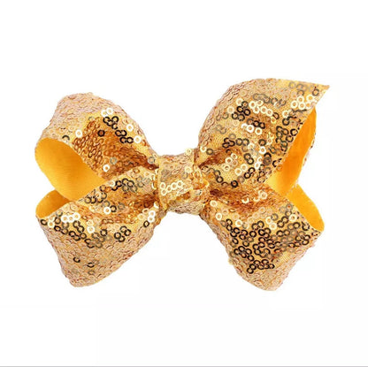 8 / 4 inches Sequin Bow Hair Clip