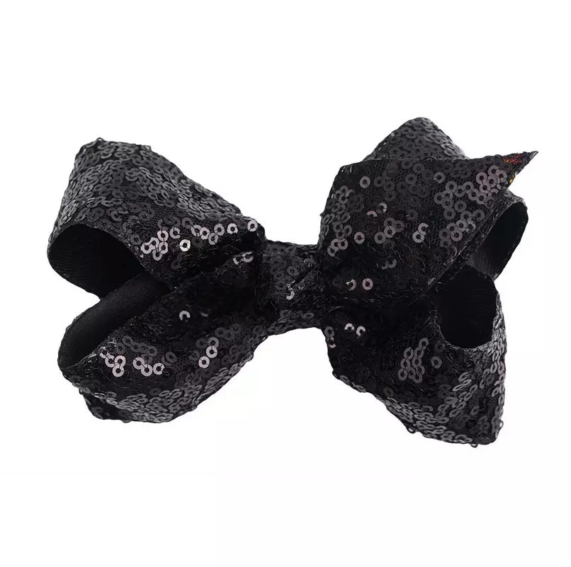 8 / 4 inches Sequin Bow Hair Clip