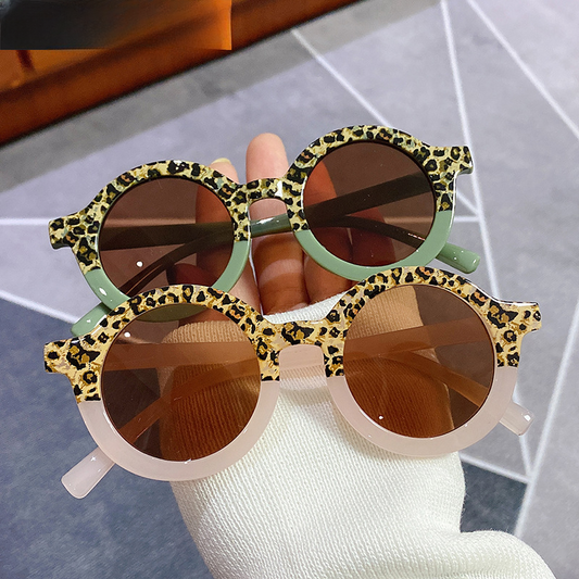 Wholesale PC Jelly Leopard Print Children's Sunglasses