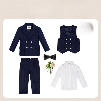 Wholesale of Boys' Polyester Solid Color Small Suit Sets