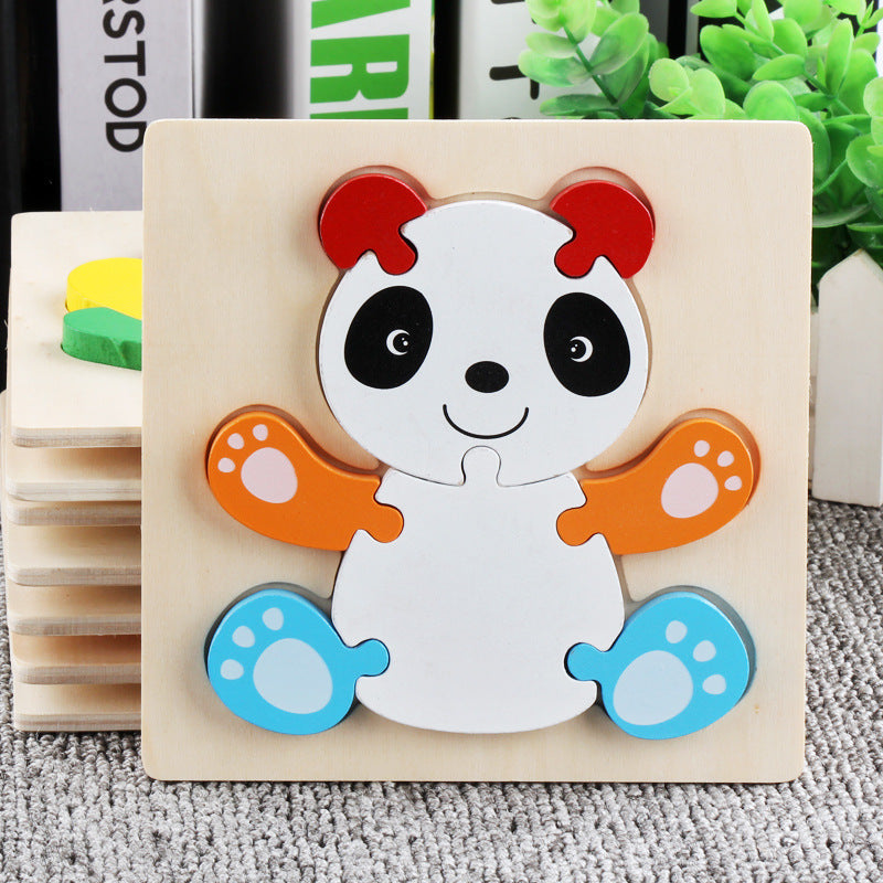 Wooden 3D Panel Educational Toy Set for Kids