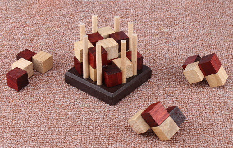 Wooden Educational Building Blocks for Children (4-6 Years)