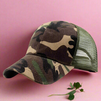 Adult Children's Camouflage Mesh Caps Baseball Caps