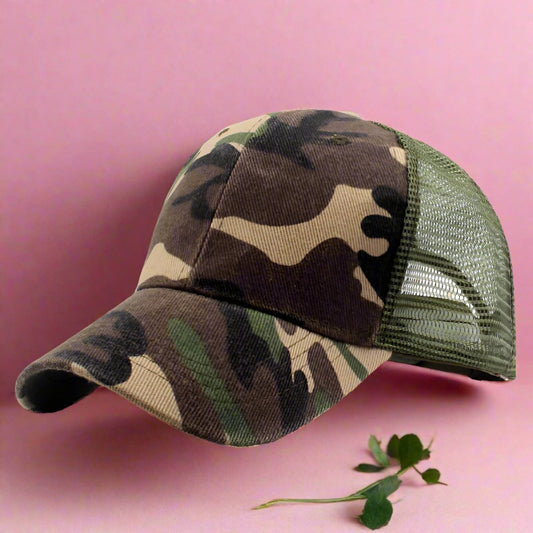 Adult Children's Camouflage Mesh Caps Baseball Caps