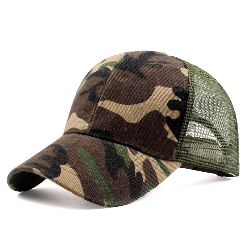 Adult Children's Camouflage Mesh Caps Baseball Caps