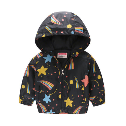 Wholesale Jacket Spring and Autumn Thin Cap Polyester Baby Clothes