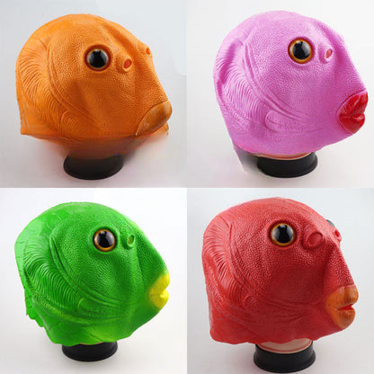 Wholesale of Green Fish Head Monster Latex Toys