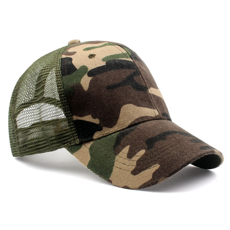 Adult Children's Camouflage Mesh Caps Baseball Caps