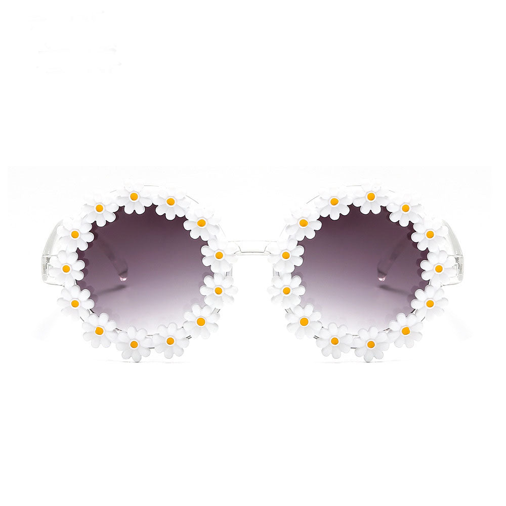 2PCS Sand flower daisy sunglasses wholesale