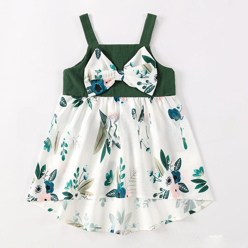 Wholesale Parent-child Dress Printed Cotton Baby Clothes