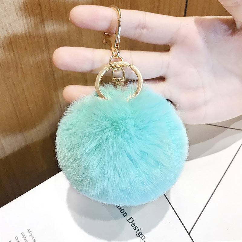 Wool Ball Plush Keychains