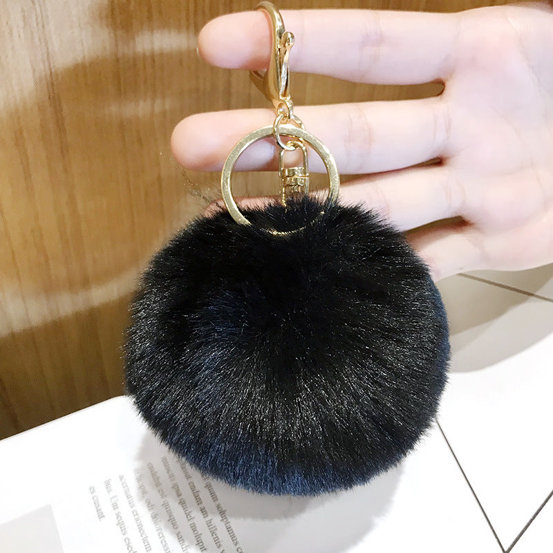 Wool Ball Plush Keychains