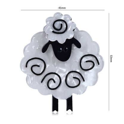 Acrylic Sheep Brooches