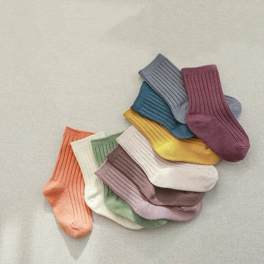 5 Pairs/lot Cotton Children's Socks (Newborn-5 Years)