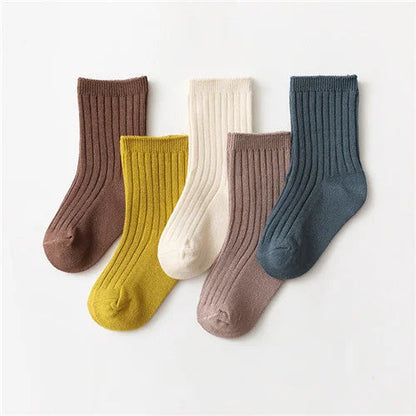 5 Pairs/lot Cotton Children's Socks (Newborn-5 Years)