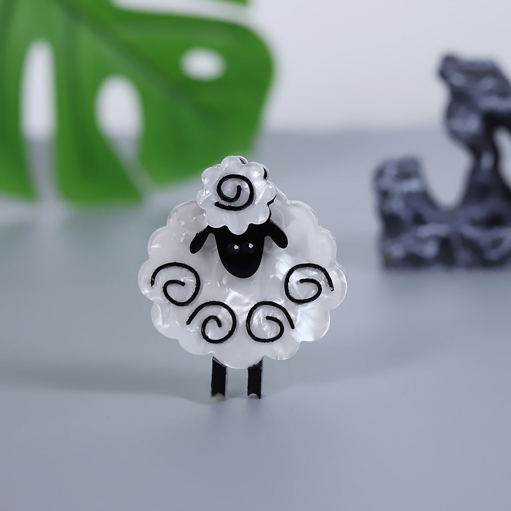 Acrylic Sheep Brooches