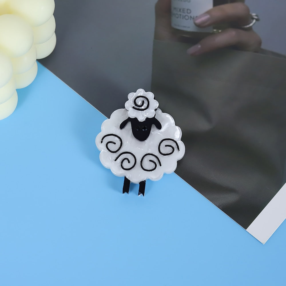 Acrylic Sheep Brooches