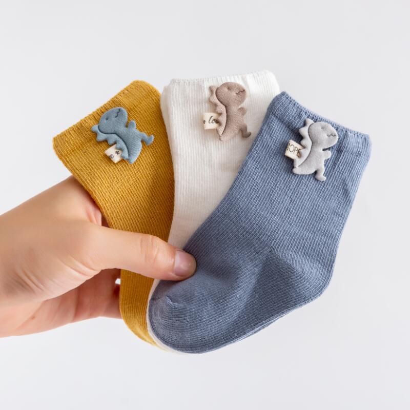 1 Set Of 3 Pairs Of Soft Newborn Socks For Babies