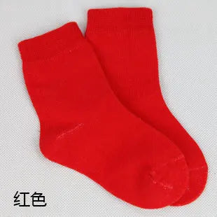 10 Pairs Children Cotton Socks