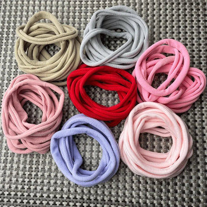 10Pcs Soft Nylon Headbands - Hair Accessories for Girl