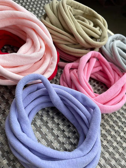 10Pcs Soft Nylon Headbands - Hair Accessories for Girl