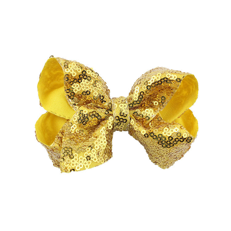 8 / 4 inches Sequin Bow Hair Clip