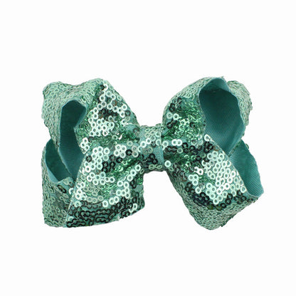 8 / 4 inches Sequin Bow Hair Clip