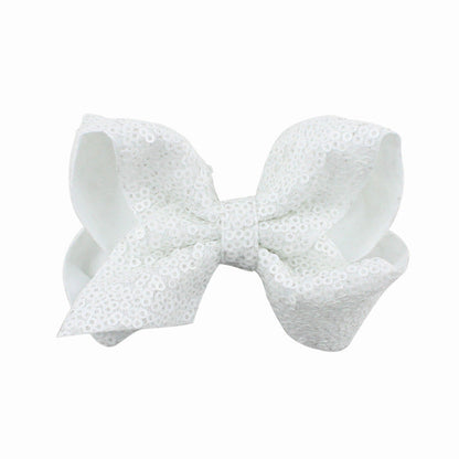 8 / 4 inches Sequin Bow Hair Clip