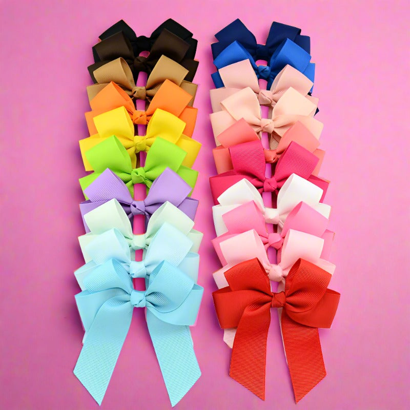 6POINT BOW HAIR CLIPS