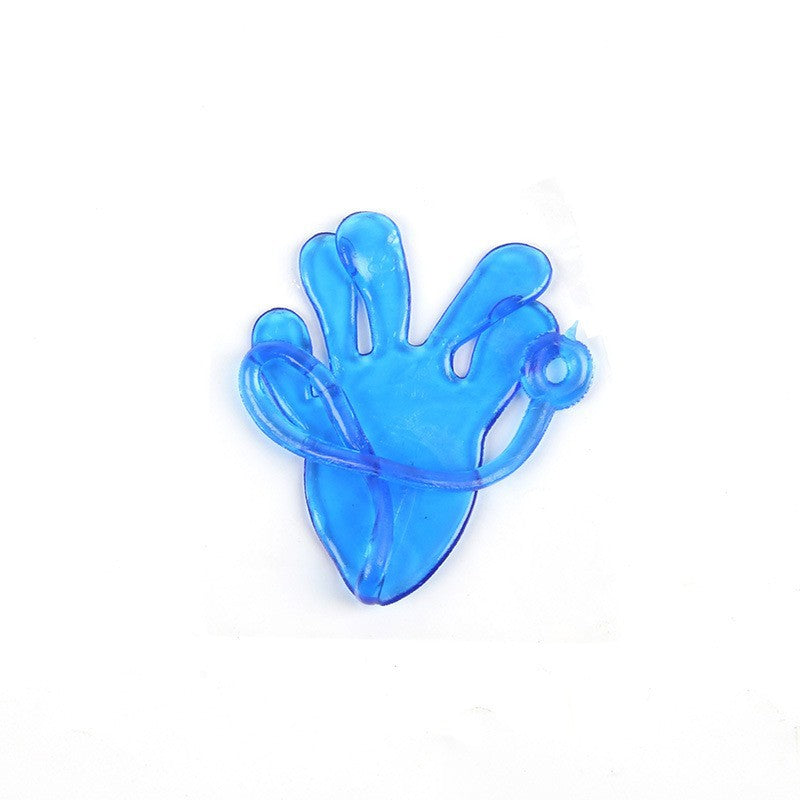 10Pcs Nostalgic Elastic Telescopic Sticky Palm Toys Trick