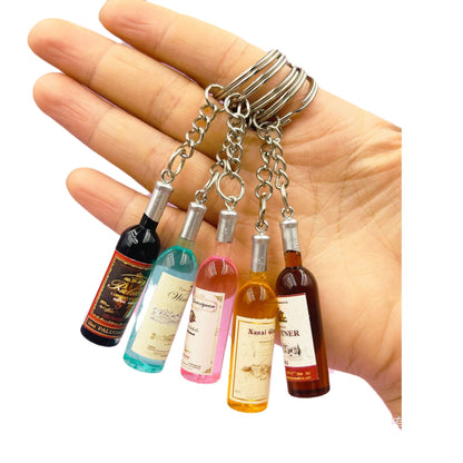 Wholesale mini wine bottle acrylic keychain ACC-KC-YouY004