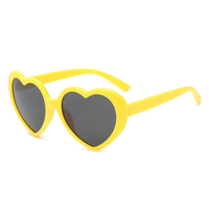 Wholesale Fantasy Gradient Frame Cute Peach Heart Children's PC Sunglasses