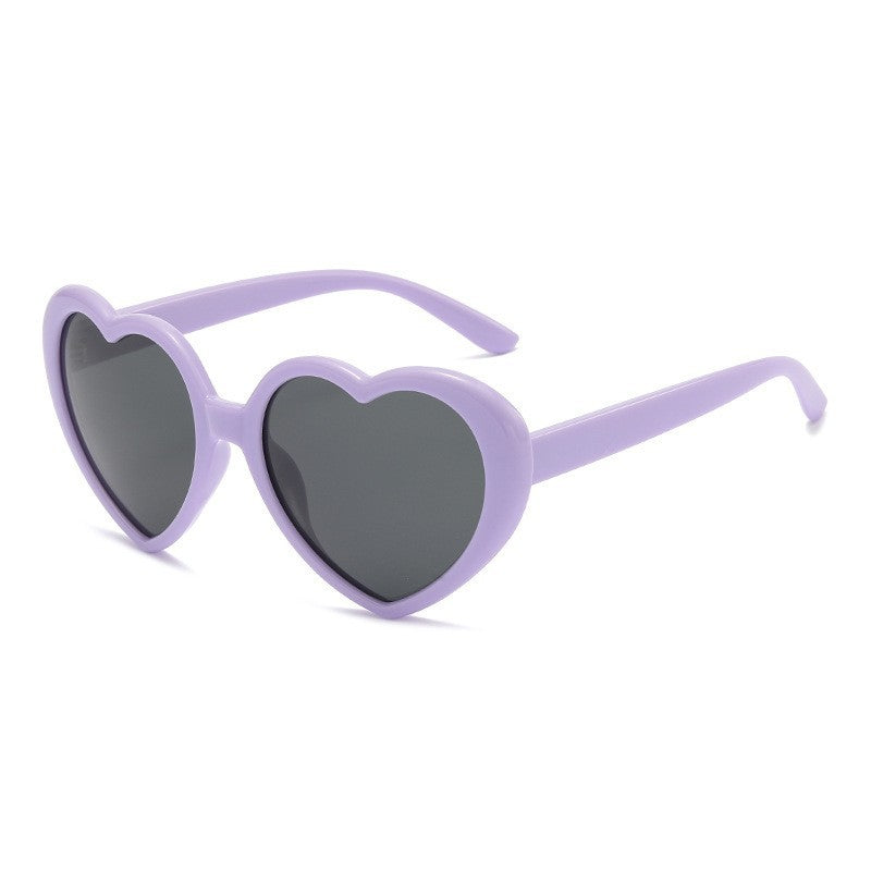 Wholesale Fantasy Gradient Frame Cute Peach Heart Children's PC Sunglasses