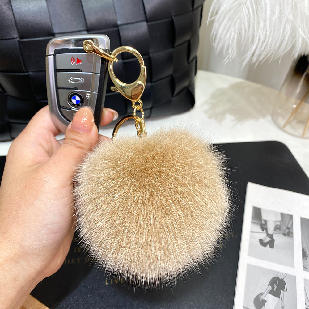 9cm Fur Ball Keychain