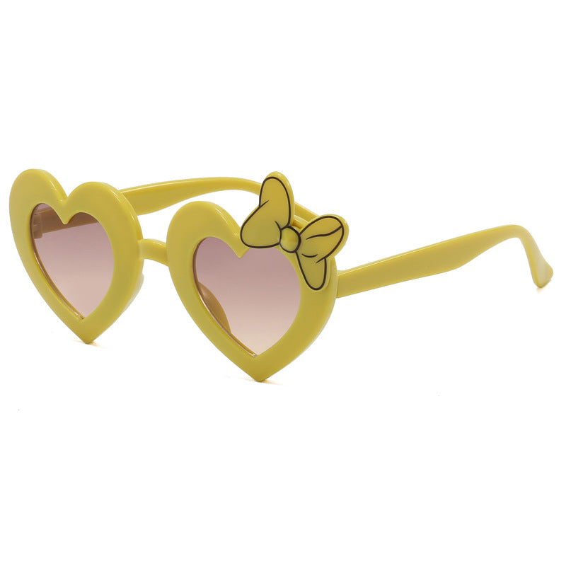 Wholesale PC Cartoon Love Bows Children's Sunglasses