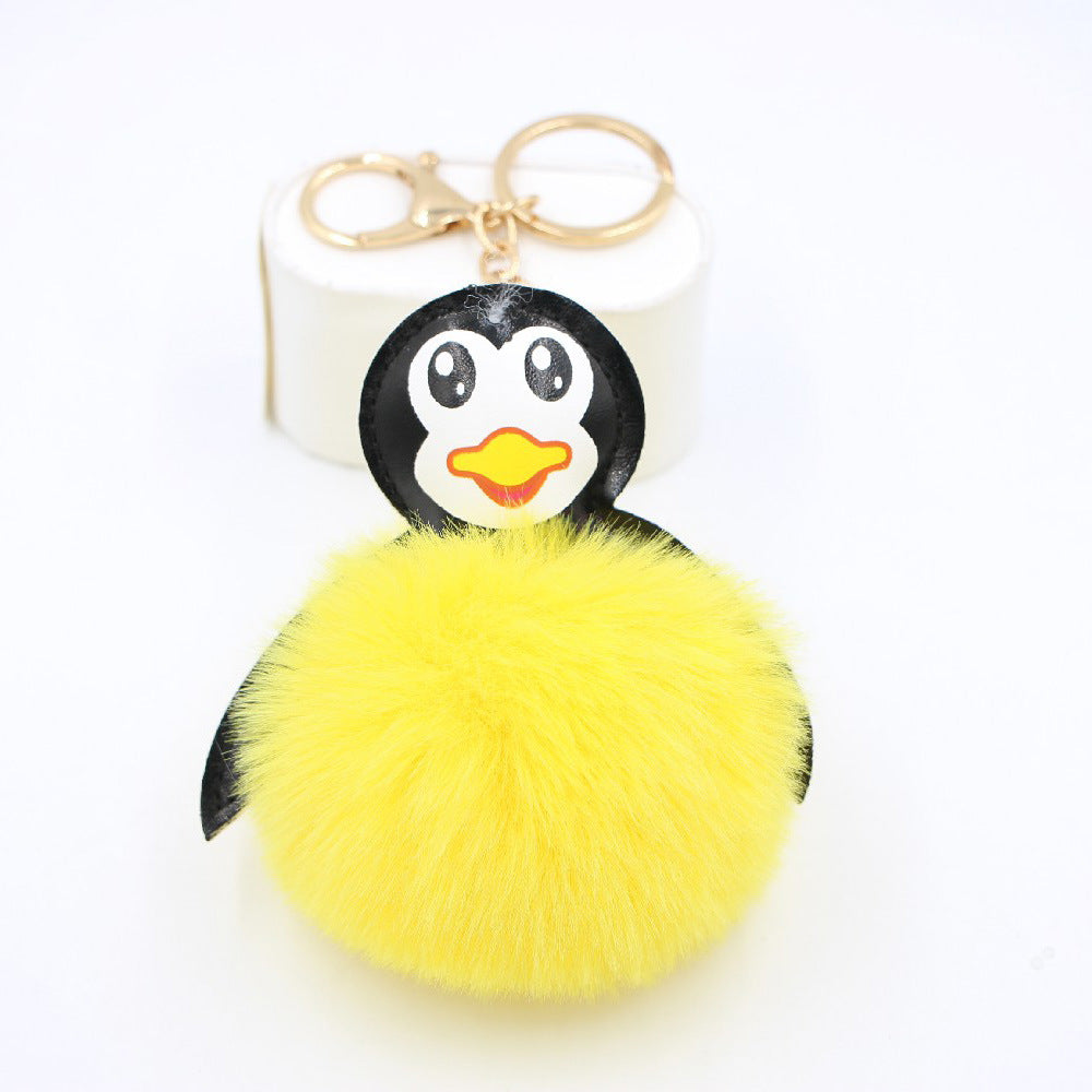 Antarctic Cute Baby Penguin Plush Ball Pendant Keychain