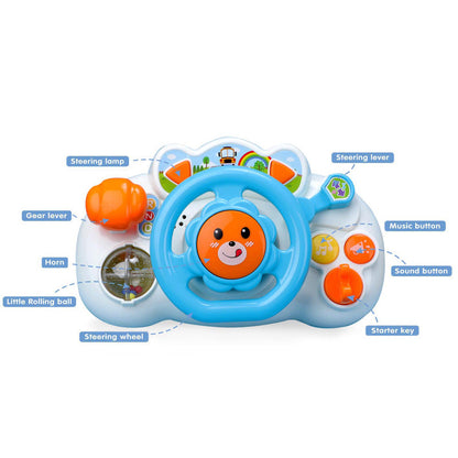 Wholesale of Baby Sound and Light Music Plastic Steering Wheel Toys