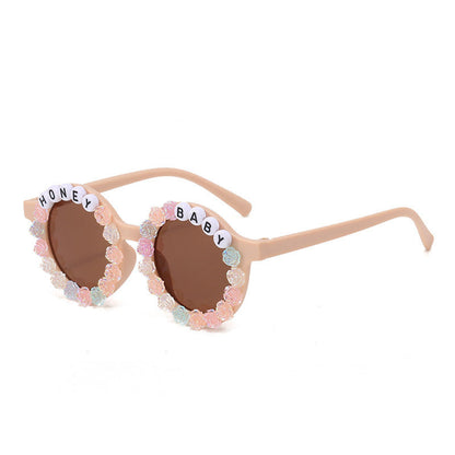 Wholesale PC Happy Day Flower Kids Sunglasses