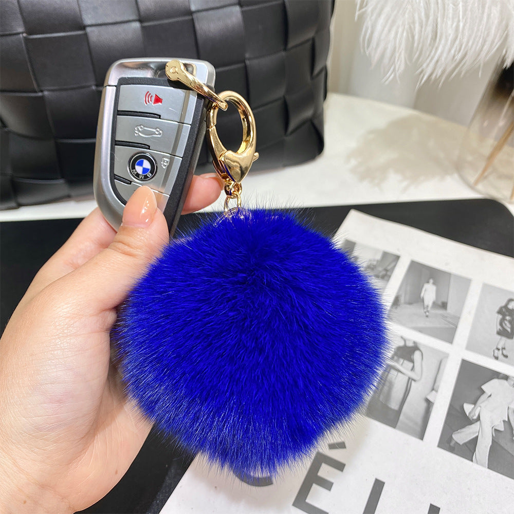 9cm Fur Ball Keychain